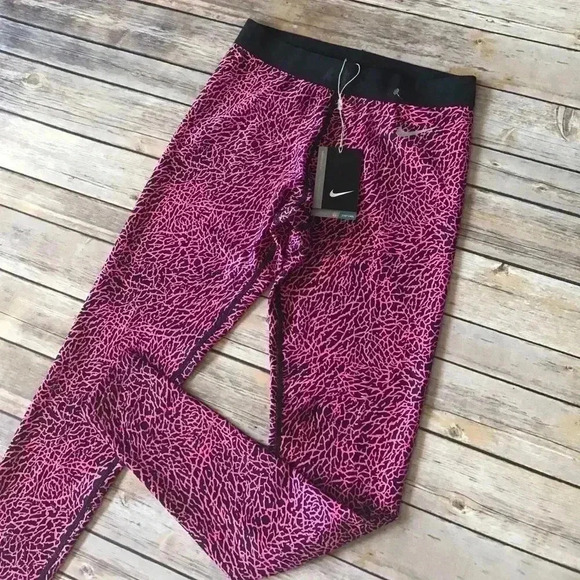 New Nike Dri Fit Leopard Print Leggings XS - Picture 7 of 8